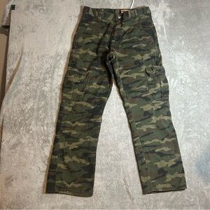 Wrangler Men's Green Camouflage Cargo Pants